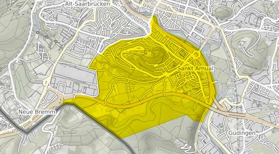 Immobilienpreisekarte Saarbr&uuml;cken St. Arnual